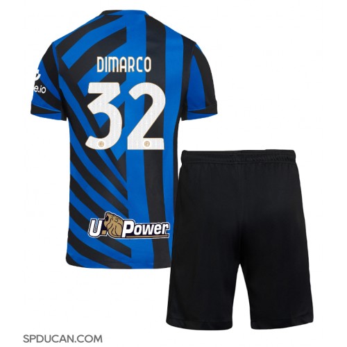 Dječji Nogometni Dres Inter Milan Federico Dimarco #32 Domaci 2024-25 Kratak Rukav (+ Kratke hlače)